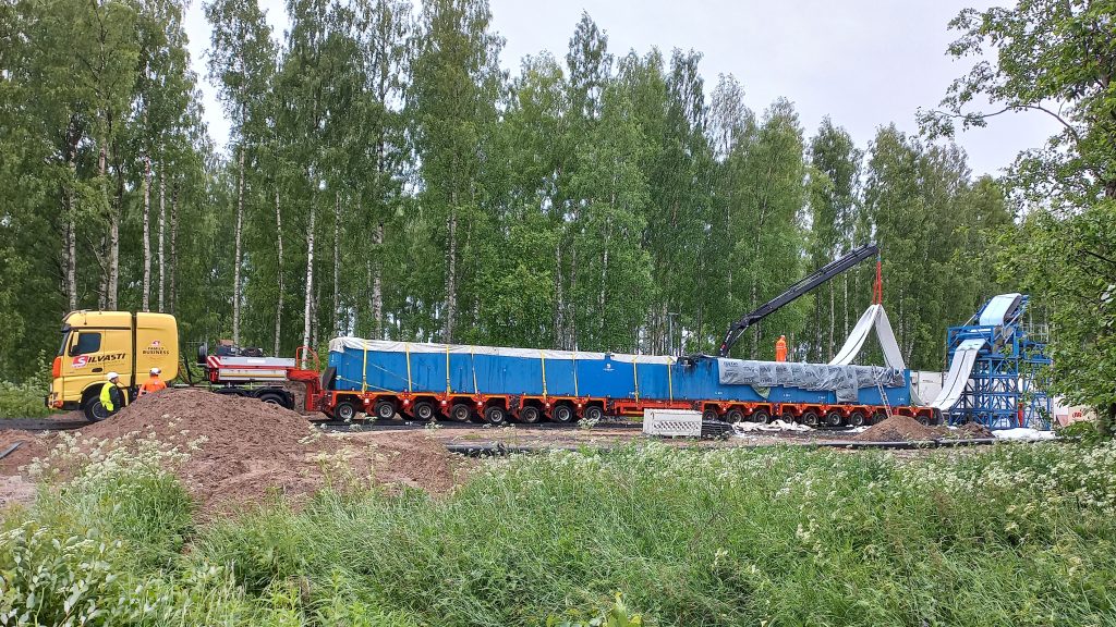 Vesijohtotyömaa.