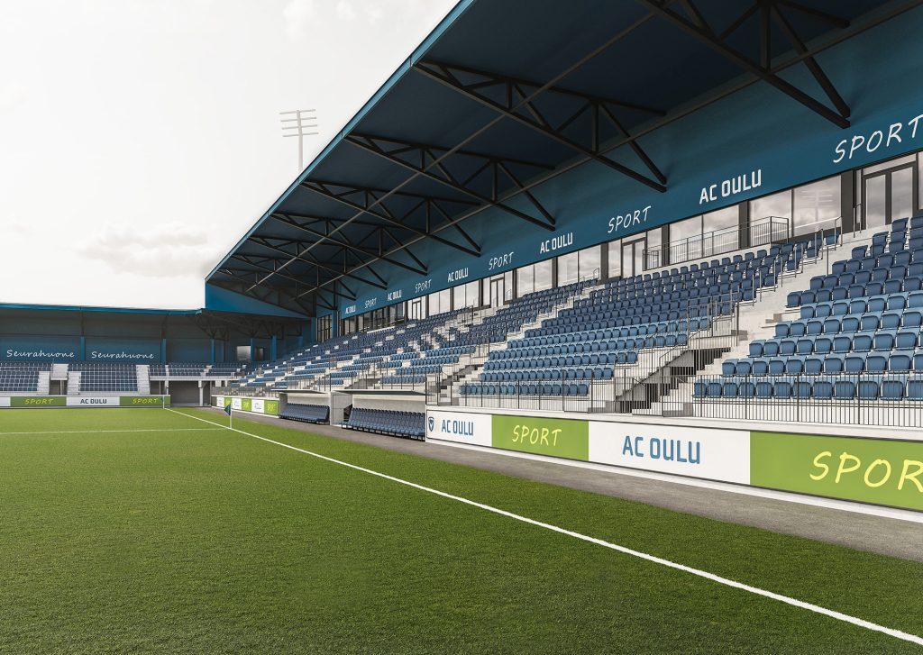 Havainnekuva katsomosta.