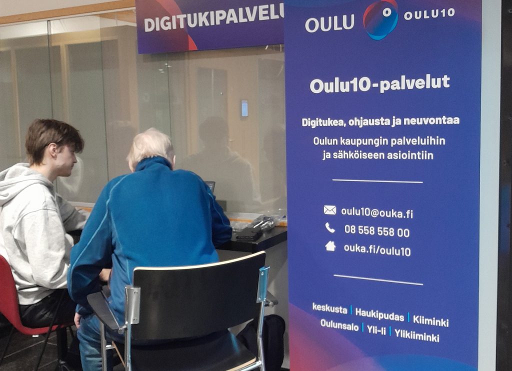 asiakas saa palvelua