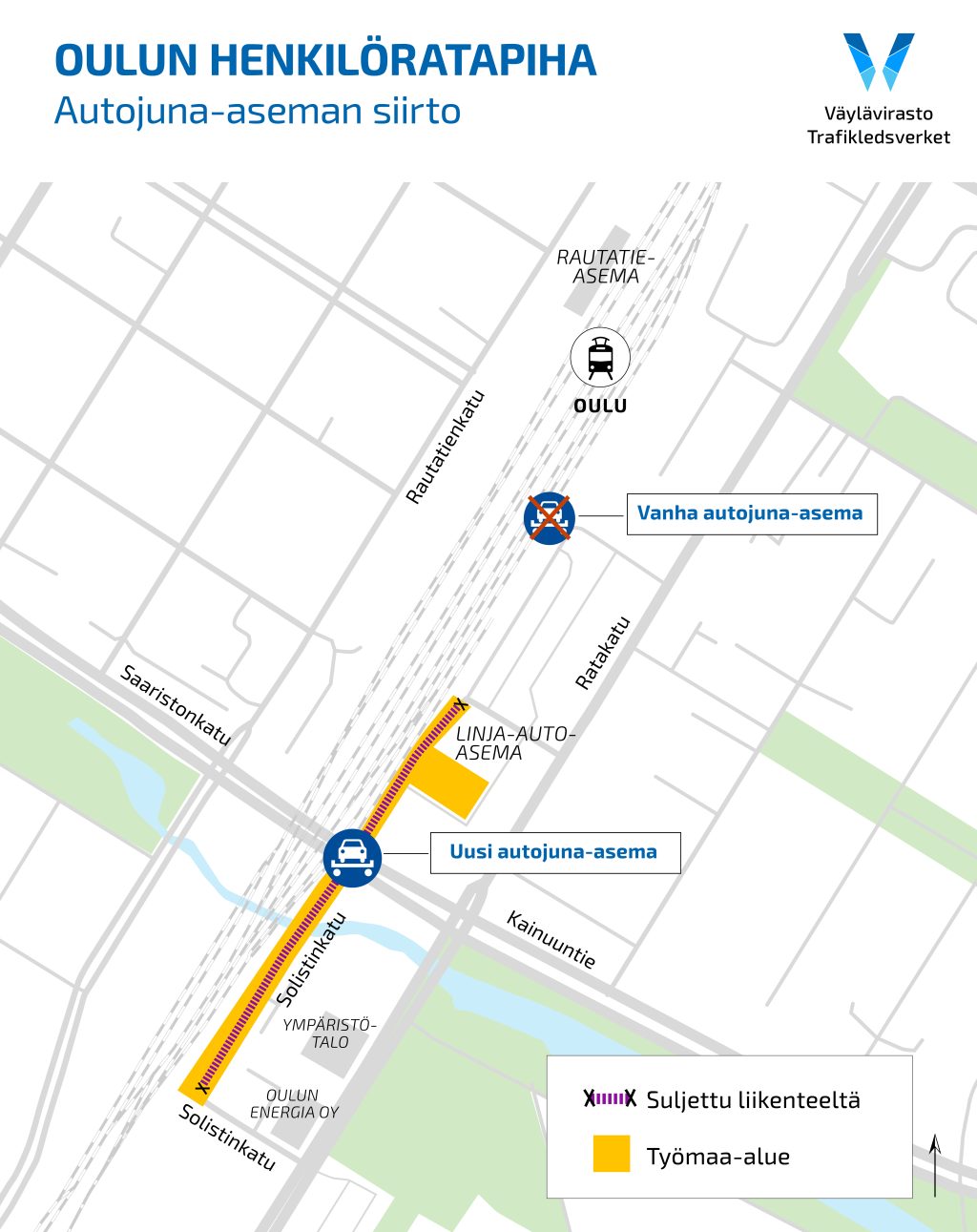 Kartta työmaa-alueesta