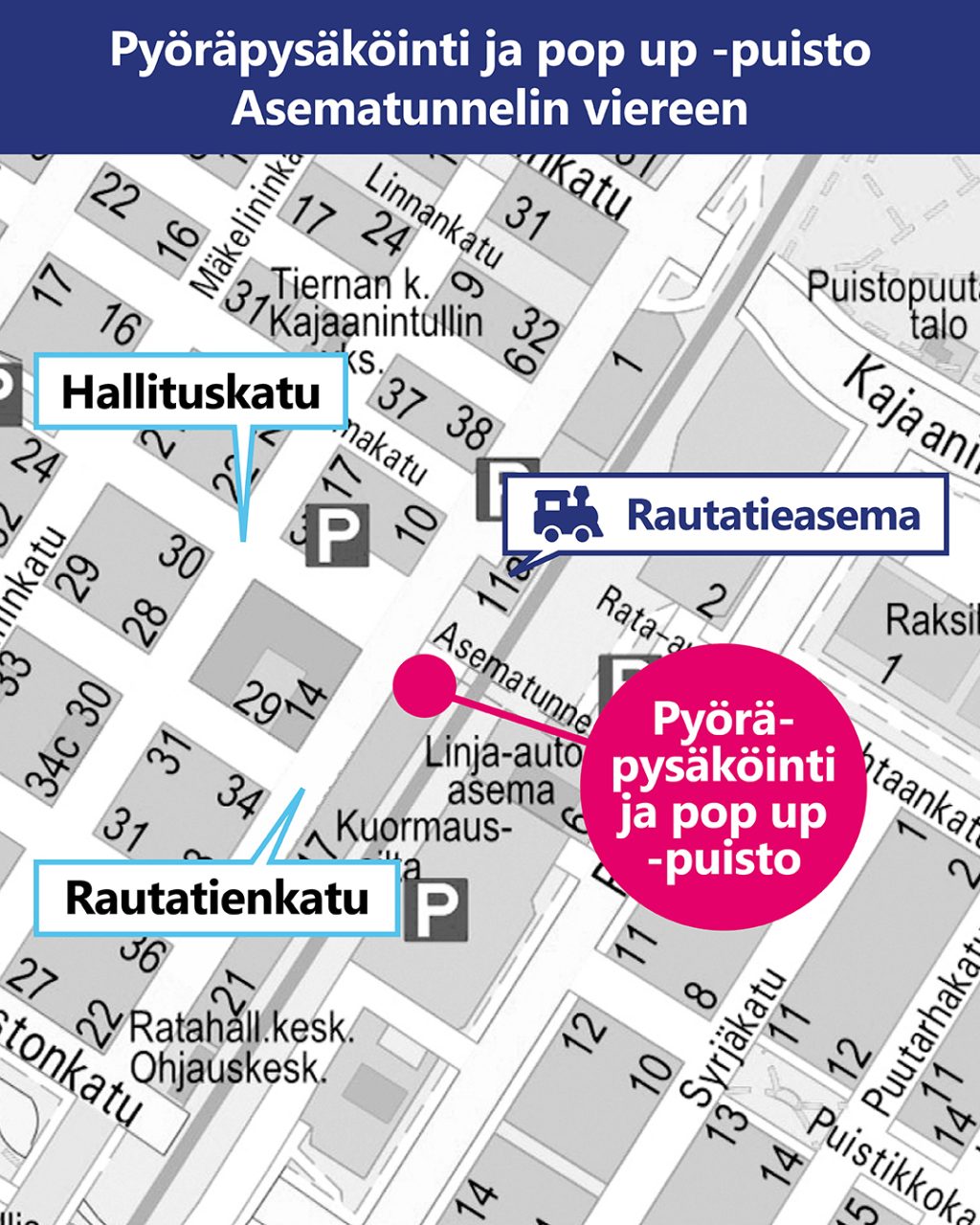 kartta työmaa-alueesta