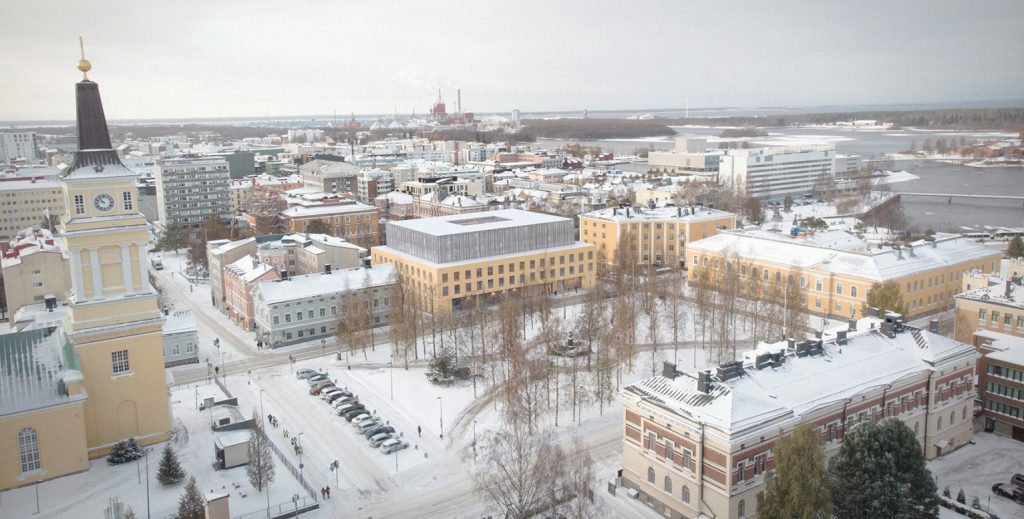 Havainnekuva kaupunkialueesta.