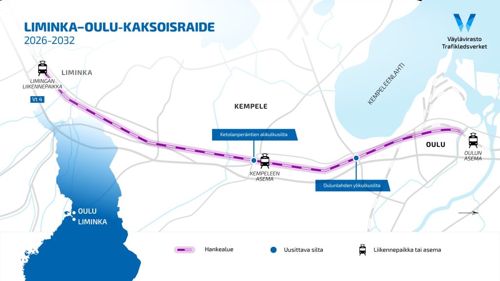 karttakuva raidealueesta