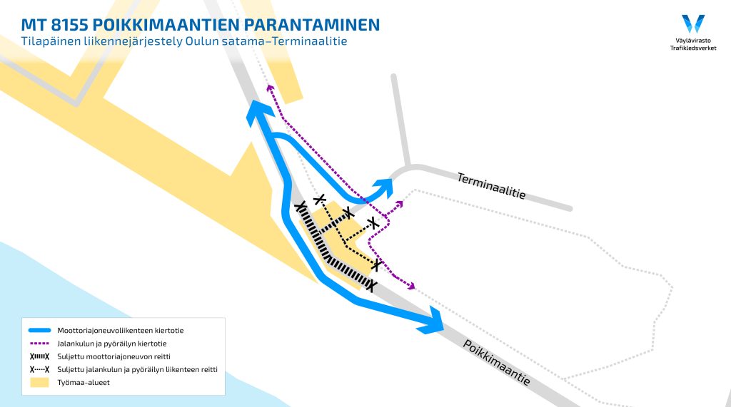 karttakuva työmaa-alueesta
